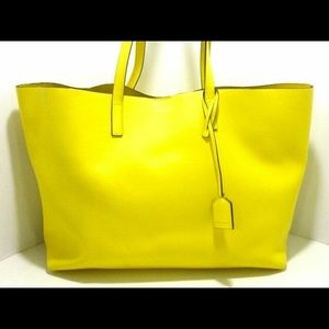 Authentic saint laurent yellow tote